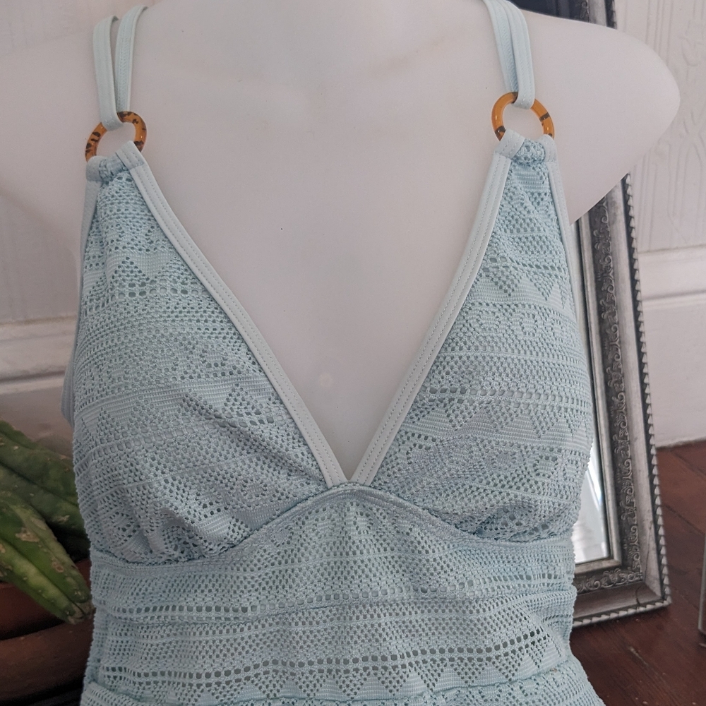 Mint Green Lace Swimsuit NWT